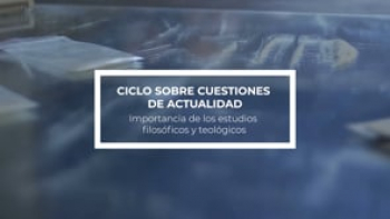Importancia de los estudios filosóficos y teológicos impartida por Mariano Fazio.